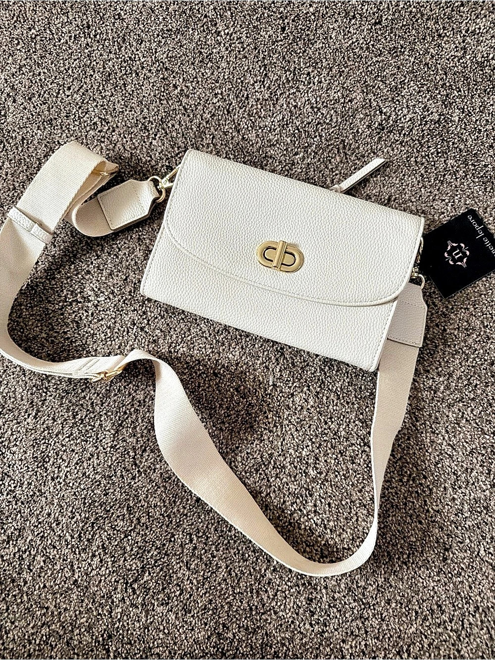 Nanette Lepore Mabel Wallet on String White Crossbody Bag